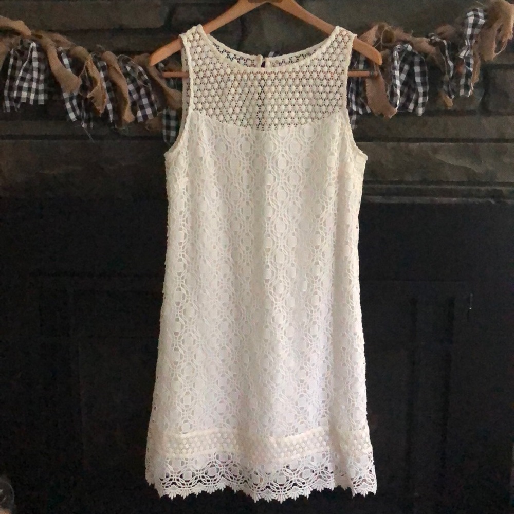 WHBM pretty white dress!